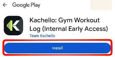 Kachello on Google Play with the Install button